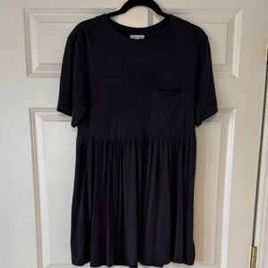 Silence + Noise Charcoal Tee Dress